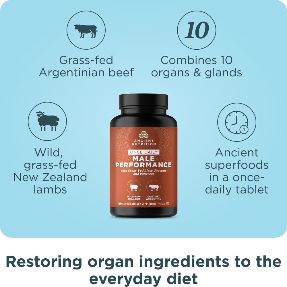 Ancient Nutrition Complejo de Órganos para Hombres, 30 Comprimidos