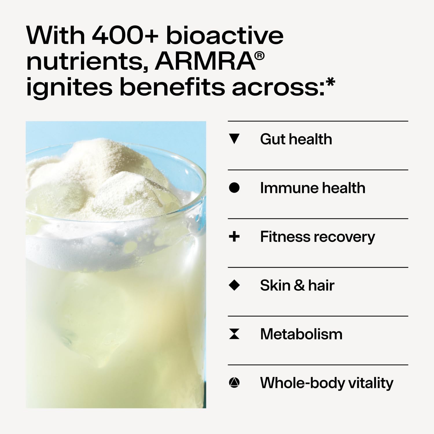 ARMRA Colostrum en Polvo | Sin Sabor | Salud Intestinal y Piel | 30 Dosis