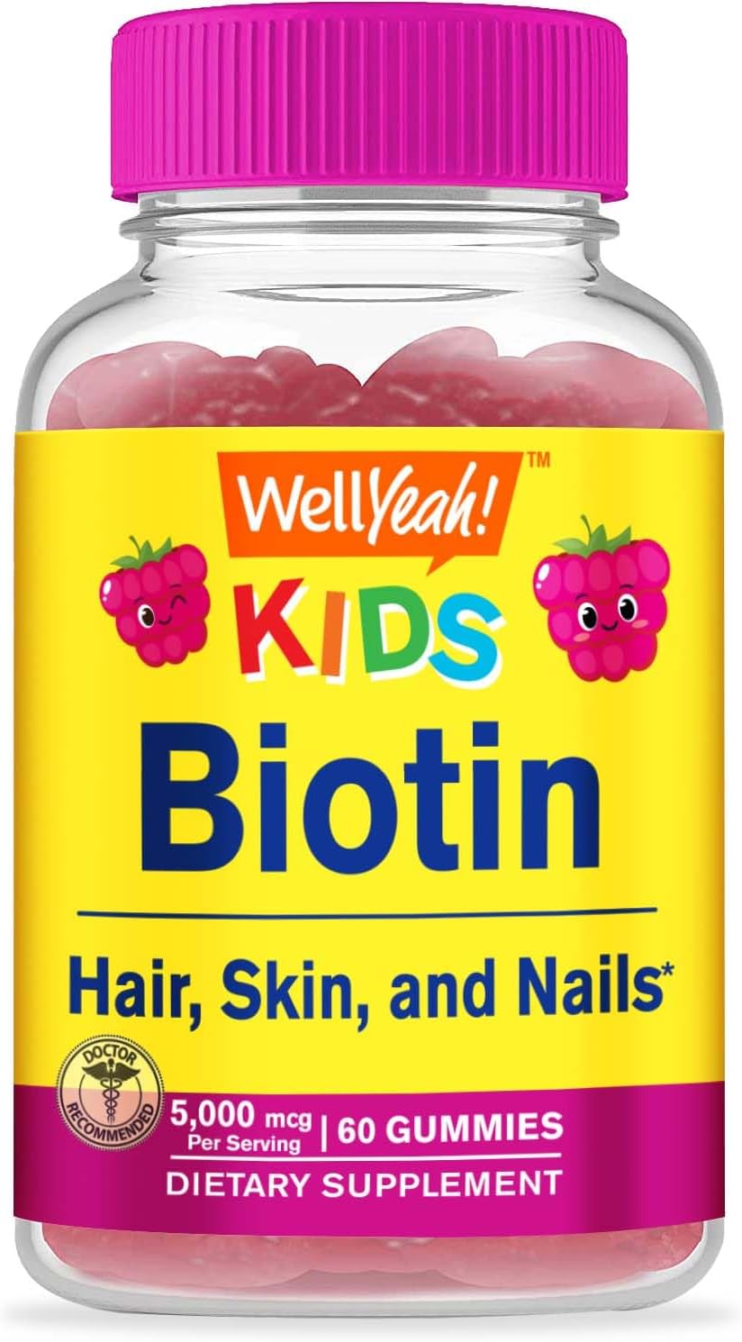 WellYeah Gominolas de Biotina para Niños 5000 mcg - 60 Gominolas
