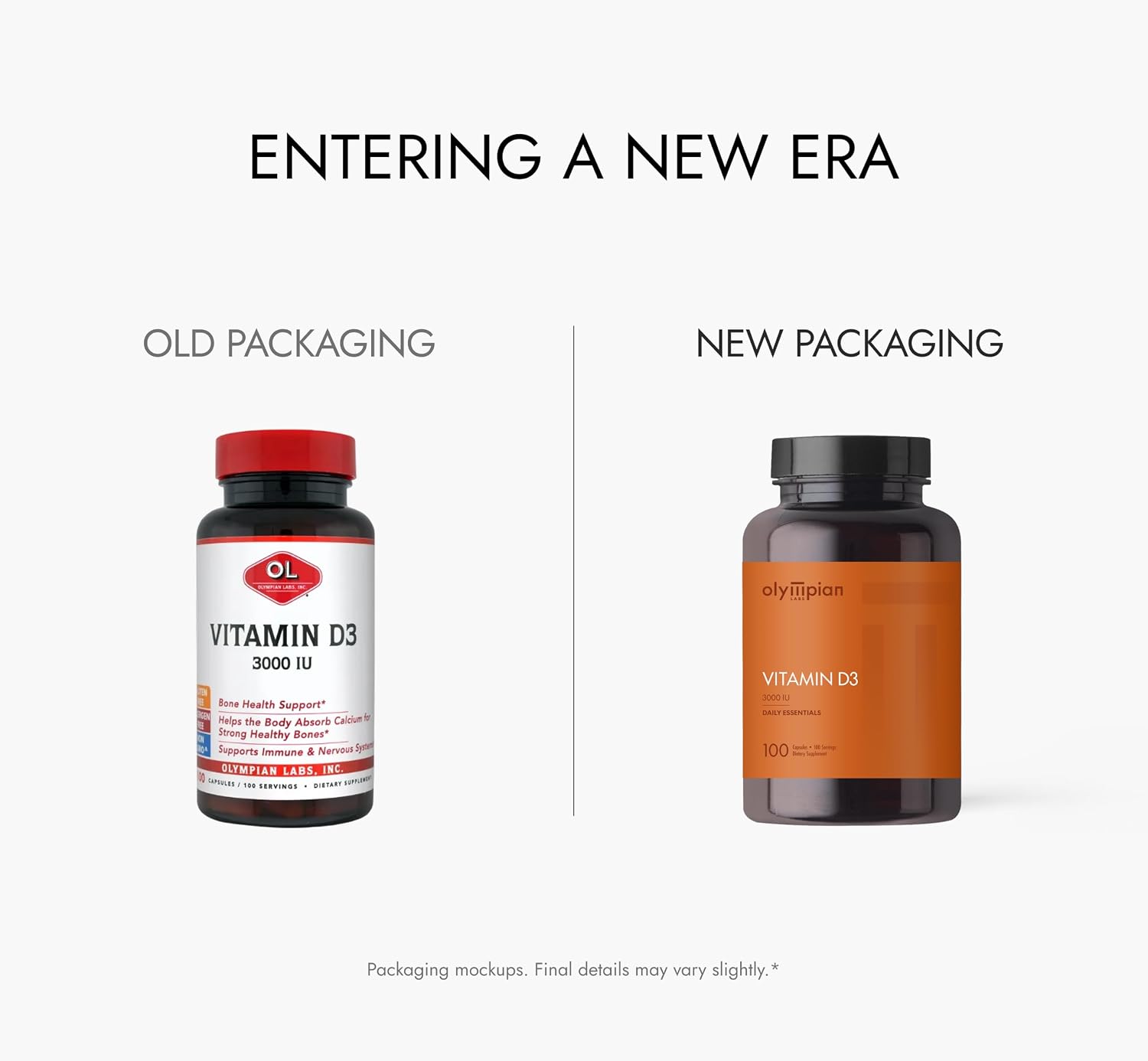 Olympian Labs Vitamina D3 3000 UI 100 Cápsulas Apoya Huesos Fuertes