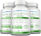 Approved Science MemorySyl - Suplemento para la Memoria y Concentración - 180 Cápsulas (6 Meses) - Vegano