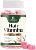 Gominolas de Biotina 5000 mcg con Vitaminas E y C - Nature's Nutrition
