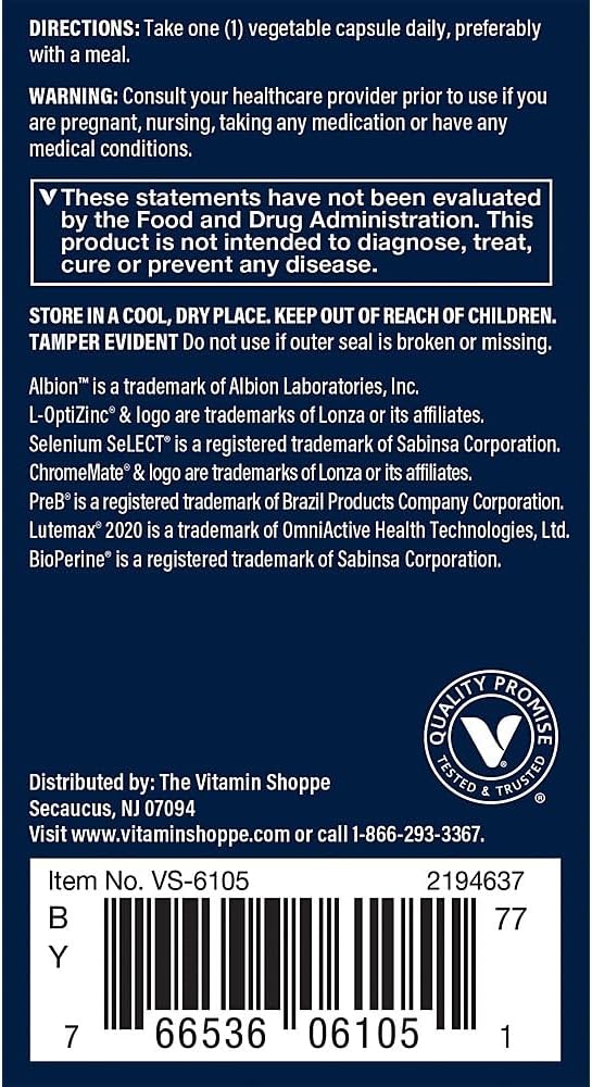 Vthrive BioActive Men 50+ Multivitamínico Diario para Hombres Mayores de 50 Años