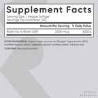 Sports Research Biotina 2.500 mcg con Aceite de Coco Orgánico - 120 Cápsulas Vegetales