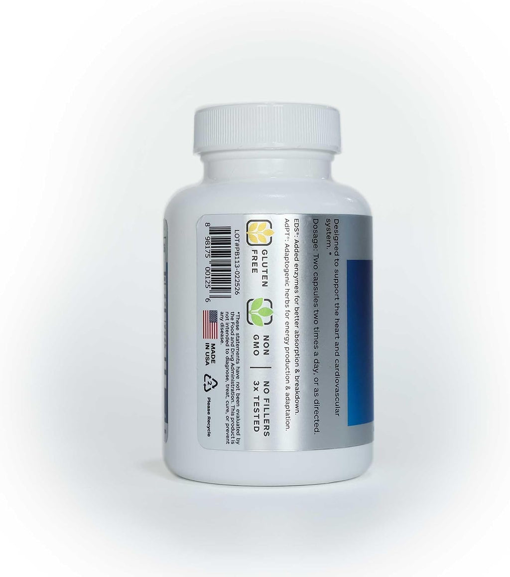 Professional Botanicals Cardio-CoQ CoQ10 - Coenzima Q10 Vegano con Baya de Espino, Valeriana y Pimienta de Cayena - 60 Cápsulas Vegetales