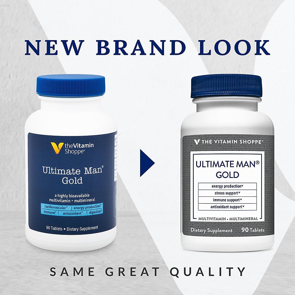 Ultimate Man Multivitamínico para Hombres - Alta Potencia - 90 Comprimidos