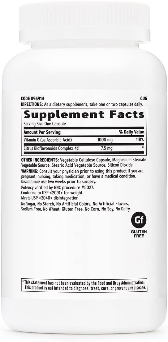 GNC Vitamina C 1000 mg - Pack Doble