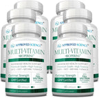 Approved Science Multi-Vitamin – Multivitamínico Completo con Vitaminas del Grupo B, BioPerine y Antioxidantes – 180 Cápsulas