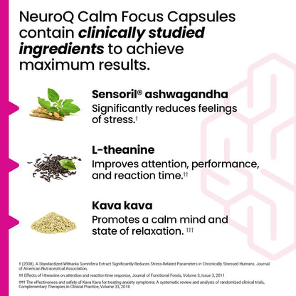 LifeSeasons NeuroQ Calm Focus Cápsulas - 60 unidades – Image 3