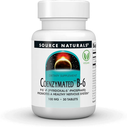 Source Naturals Coenzymated B-6 – Piridoxal – Contribuye al metabolismo energético normal. – Image 1