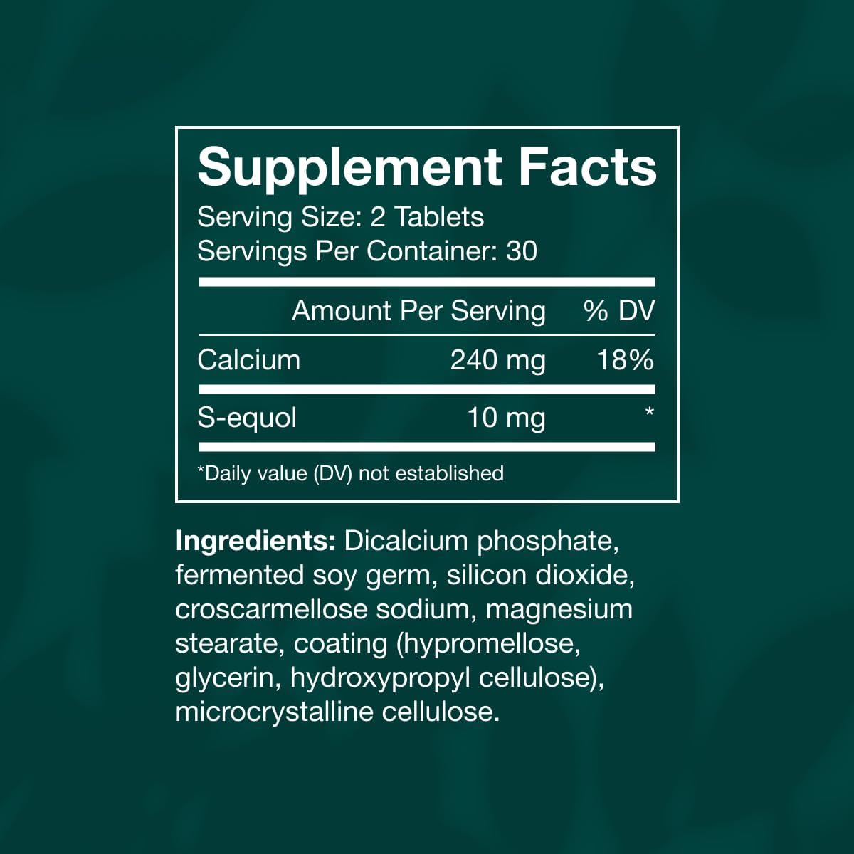 EQUELLE Alivio Multi-Síntoma Perimenopausia y Menopausia, 60 Comprimidos