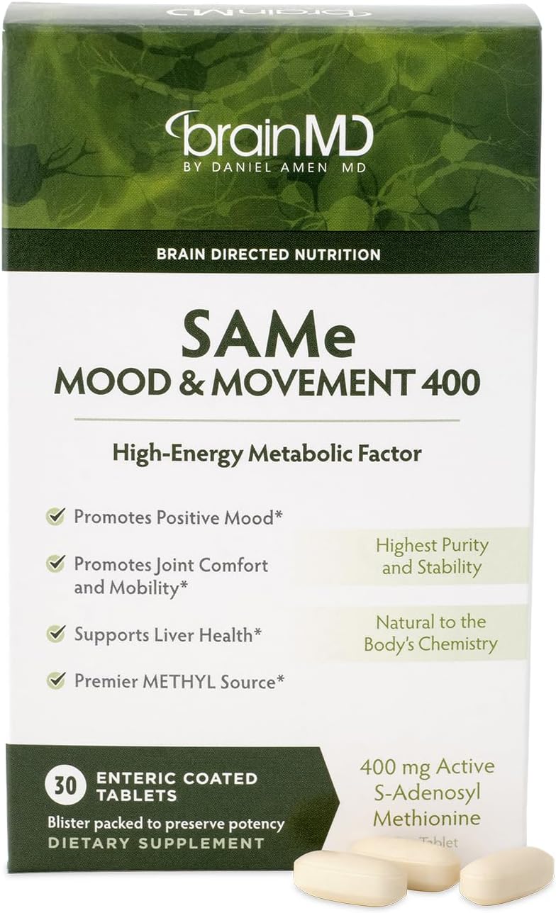 BRAINMD Dr Amen SAMe Mood & Movement 400 - 30 Comprimidos