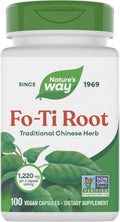 Nature's Way Raíz de Fo-Ti, 1220 mg por Dosis, 100 Cápsulas Veganas