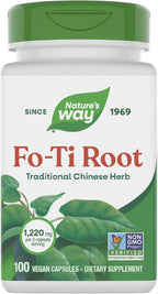 Nature's Way Raíz de Fo-Ti, 1220 mg por Dosis, 100 Cápsulas Veganas