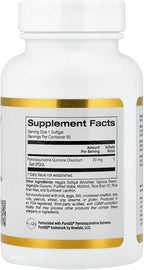 California Gold Nutrition PQQ, 20 mg, 90 Cápsulas Blandas Veganas