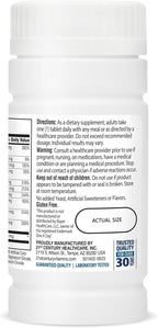 21st Century Men's 50+ One Daily Multivitamin Multimineral Supplement Tablets - 100 ct, Pack of 3