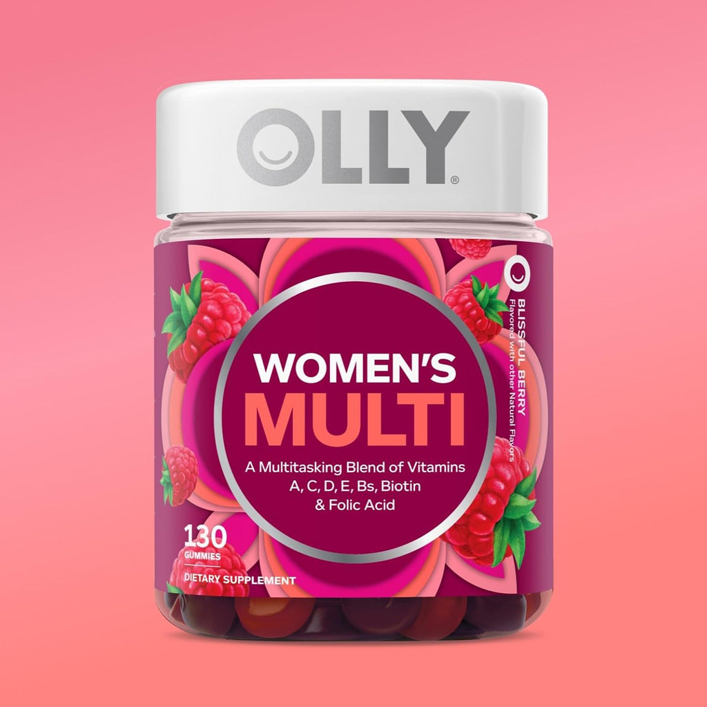 OLLY Multivitamínico para Mujeres en Gominolas, Sabor a Bayas, 130 Gominolas (65 Días)