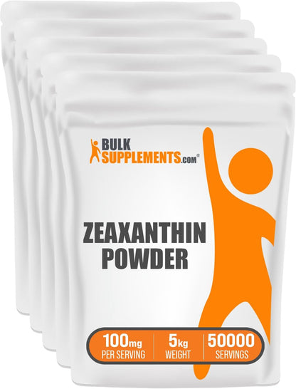 BulkSupplements.com Zeaxantina en Polvo - Suplemento de Zeaxantina de Extracto de Flor de Marigold - Sin Gluten, 100mg (5mg – Image 1
