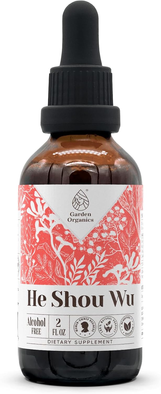 Garden Organics He Shou Wu Tintura Natural Sin Alcohol, 60 ml