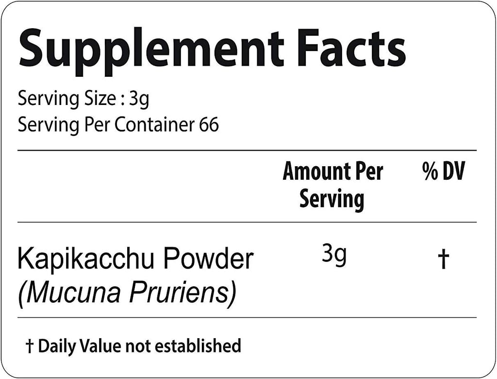 bixa BOTANICAL Mucuna Pruriens en polvo | 454 g | Vegano, sin gluten, tratado al vapor