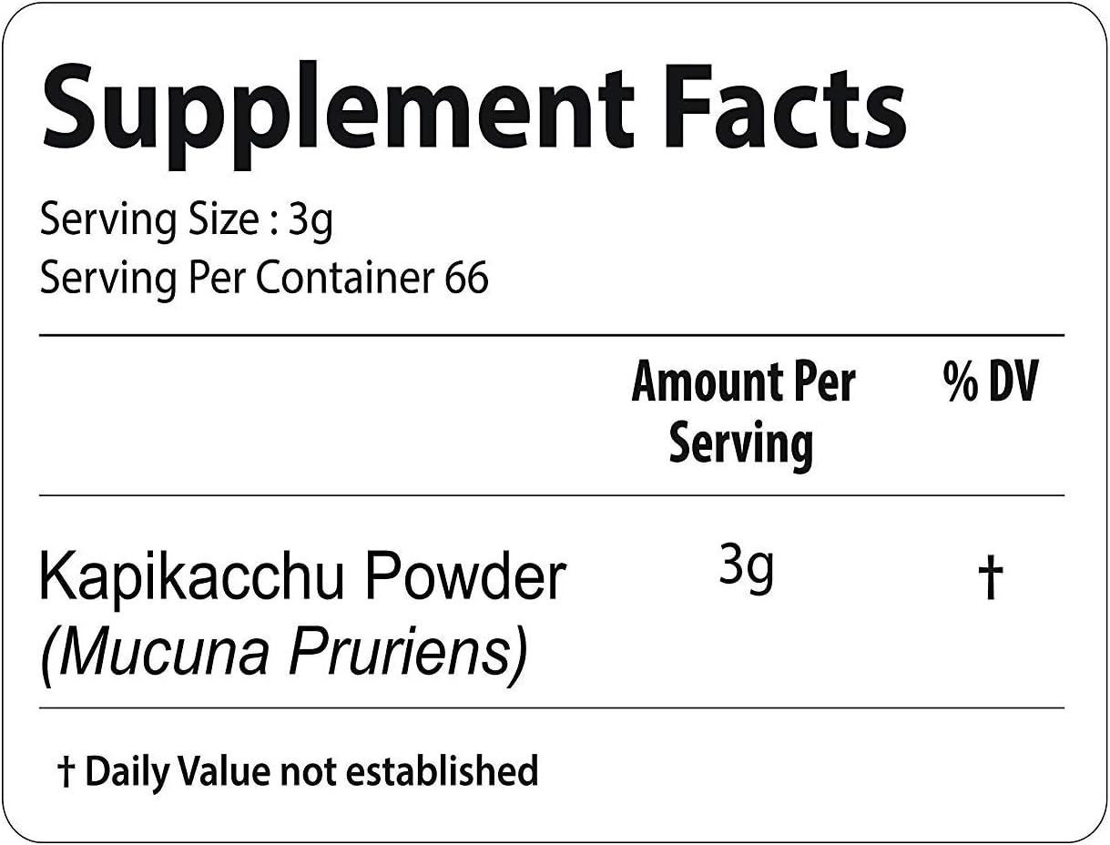bixa BOTANICAL Mucuna Pruriens en polvo | 454 g | Vegano, sin gluten, tratado al vapor