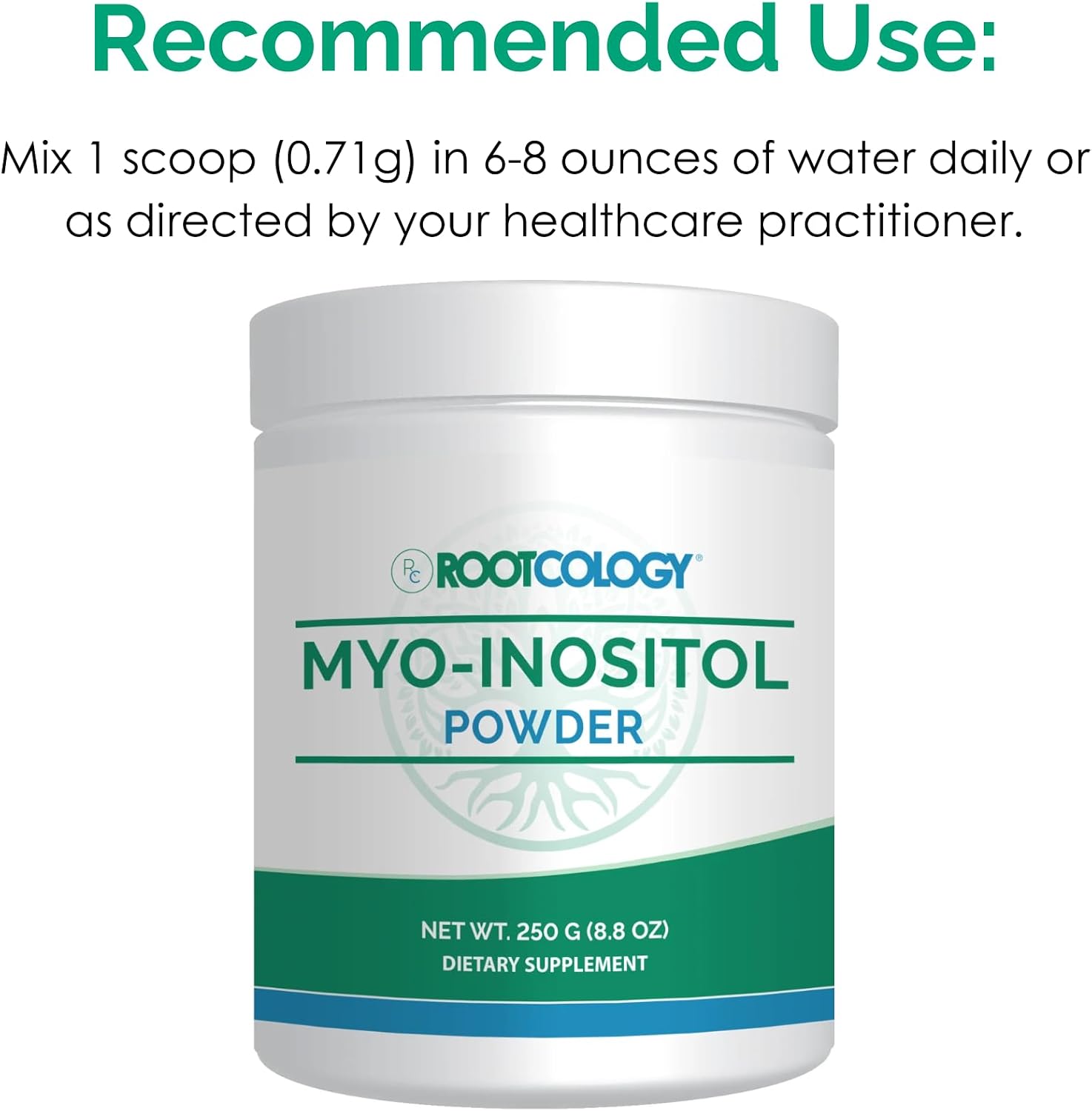 Rootcology Myo-Inositol en Polvo 250g (345 Dosis)