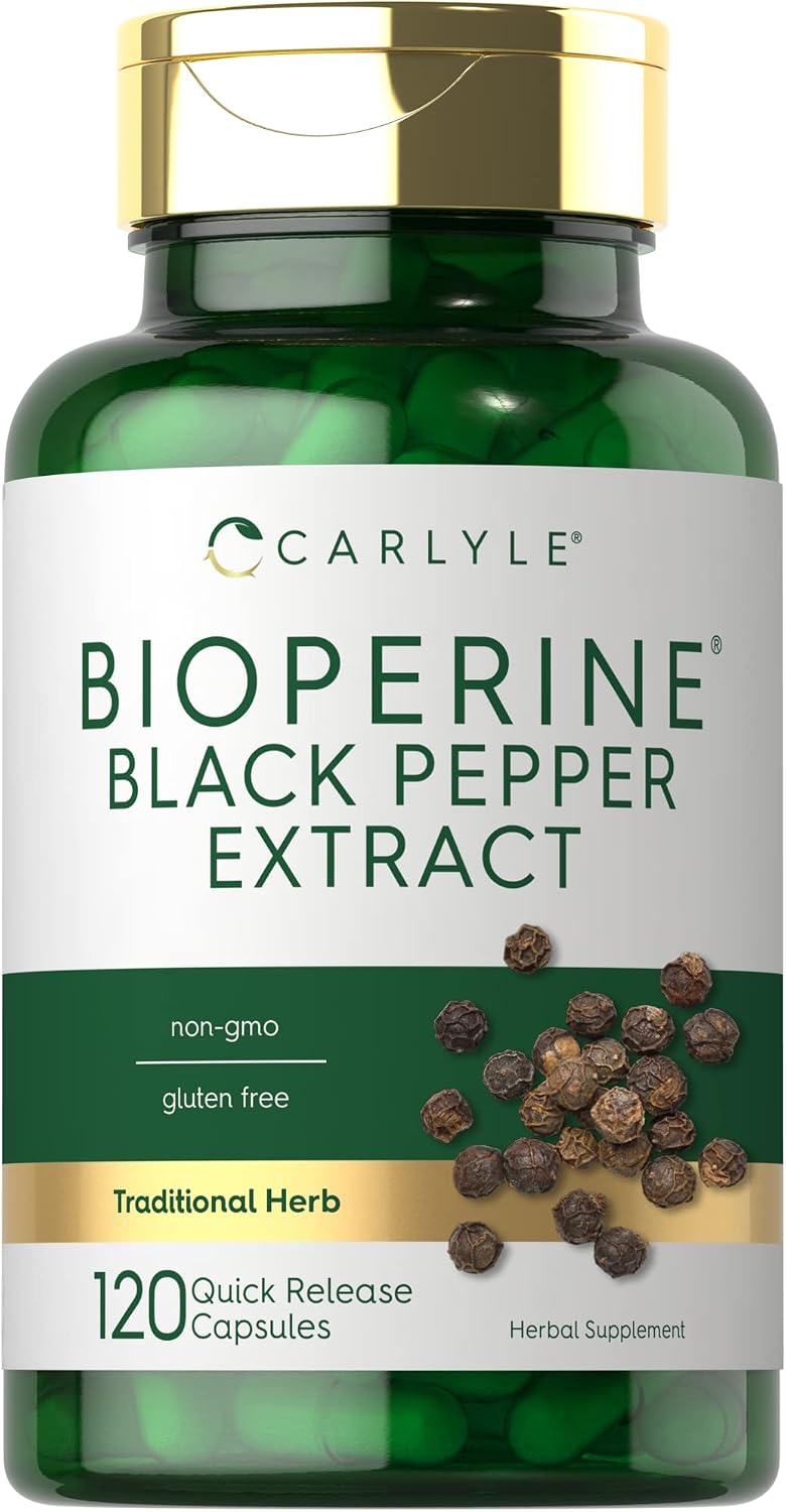 Carlyle Bioperine 10mg | 120 Cápsulas | Extracto de Pimienta Negra