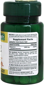 Nature's Bounty Vitamina B12 Sublingual 2500 mcg, 75 Comprimidos Sabor Cereza (Paquete de 9)