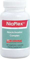 NiaPlex 120 Cápsulas Vegetarianas | Niacina 1000 mg, Cromo 200 mcg | Sin Enrojecimiento