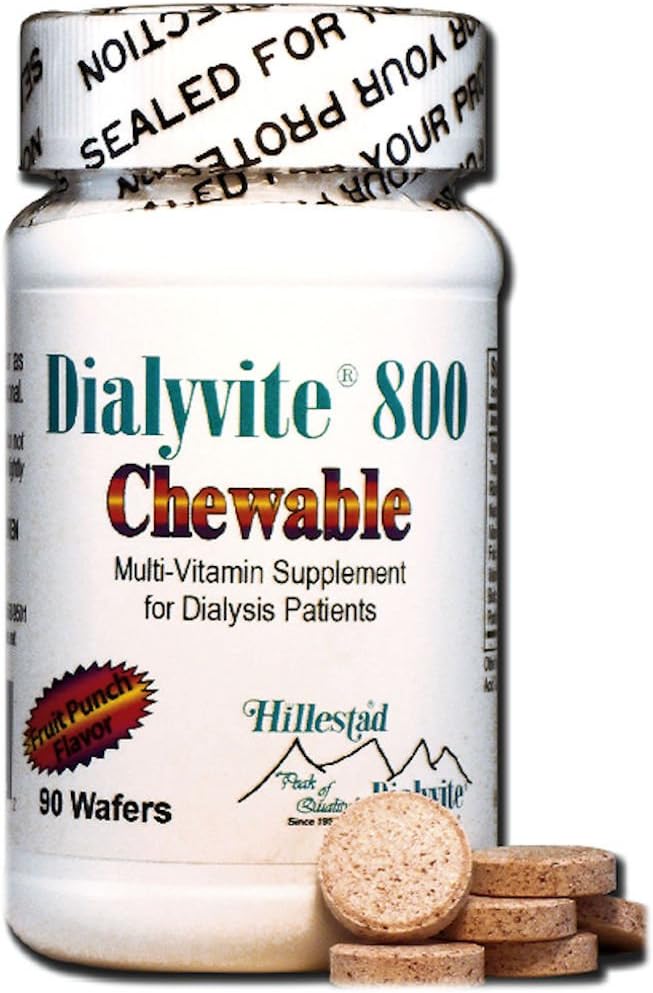 Dialyvite 800 Masticable - 90 Obleas (Suplemento Renal)