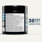 Bifido for Fido - Probióticos para perros para la salud digestiva e inmunitaria - 50 mil millones de UFC - Formulado por veterinarios - 30 días para perros grandes