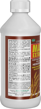 Germa Extracto de Malta – Suplemento dietético líquido para energía y vitalidad – Rico en vitaminas B y minerales esenciales – Apoyo nutricional tradicional – 16 fl oz