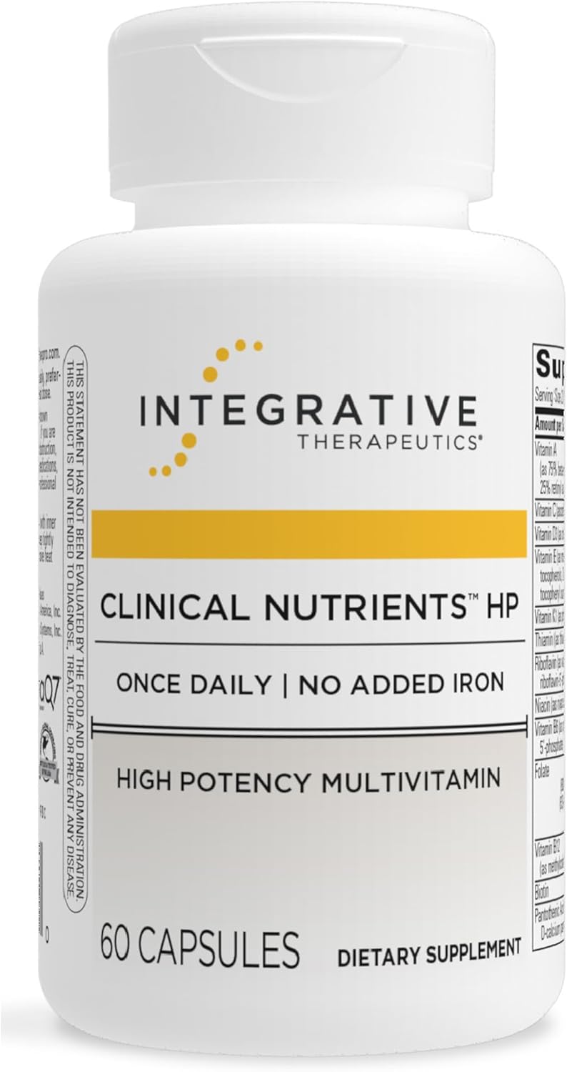Integrative Therapeutics Clinical Nutrients HP - Multivitamínico diario con antioxidantes - Sin hierro - 60 comprimidos