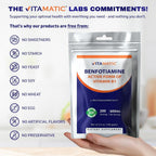 Vitamatic Benfotiamina en Polvo Pura 600 mg por Ración - 100 Gramos - Vitamina B1 Liposoluble