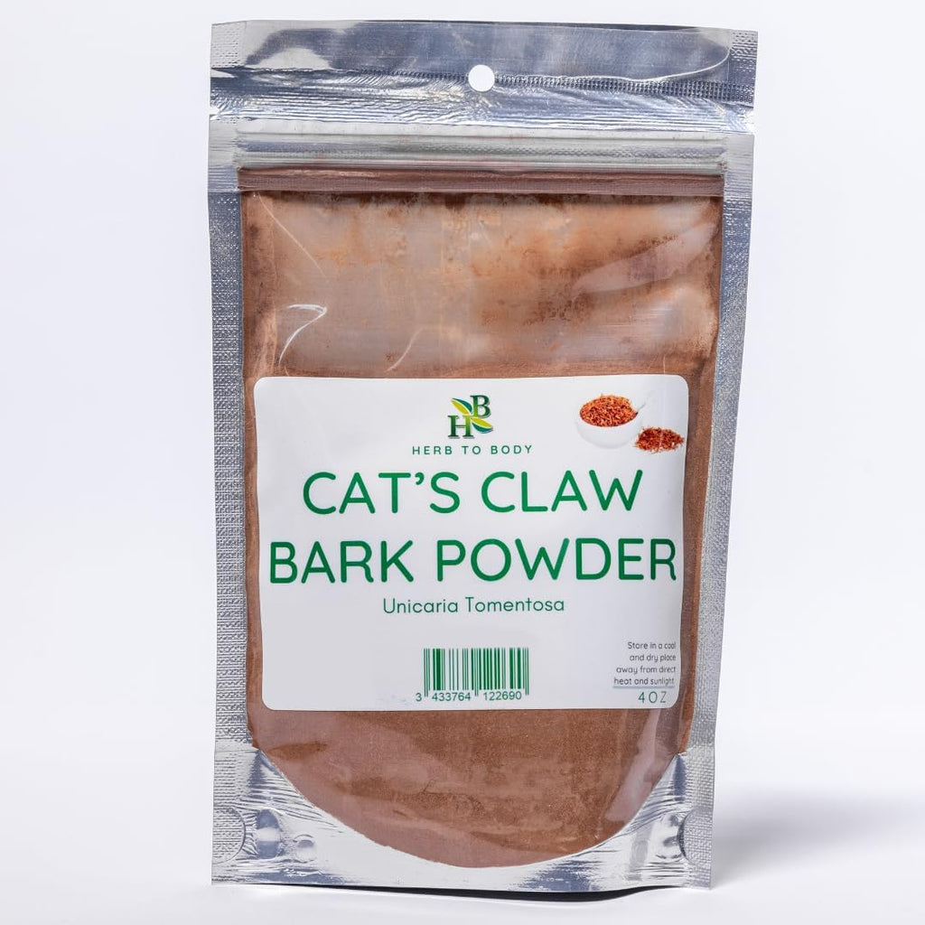 Herb To Body Uña de Gato en Polvo - Uncaria Tomentosa - 4 oz (113 g)