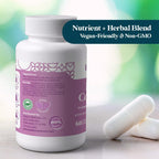 Pattern Wellness PMS Complex – Apoyo para el Bienestar del Ciclo Mensual con Vitamina B6, Magnesio y Extractos Herbales – 60 Cápsulas Veganas