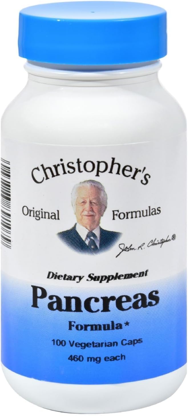 Dr. Christopher's Formulas Pancreas Formula - 100 Cápsulas Vegetales