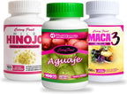 Suplemento Aguaje + Maca 3 + Hinojo Silvestre para Curvas Naturales – 3 Botellas (1 Mes)