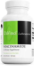 Davinci Labs Niacinamida | Suplemento de vitamina B3 | 500 mg por porción | 100 cápsulas vegetarianas