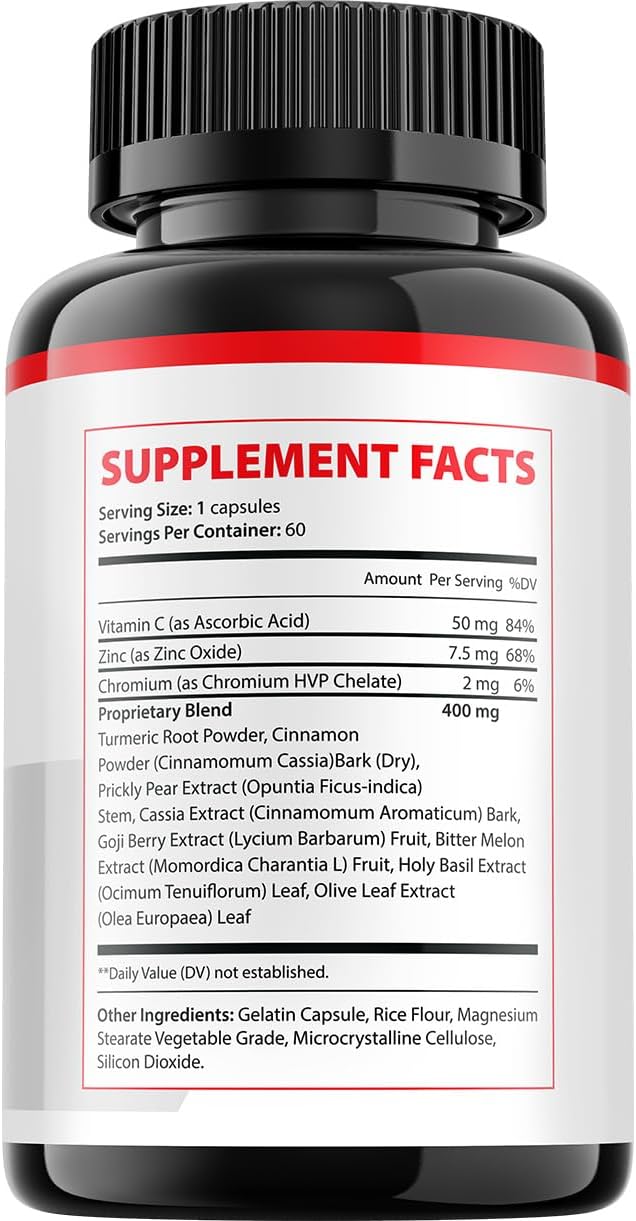 Gluco Extend Cápsulas - Suplemento Dietético Avanzado, Fórmula Natural (1 Pack - 60 Cápsulas)
