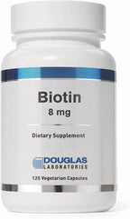 Douglas Laboratories Biotina 8 mg (8000 mcg) - 120 Cápsulas