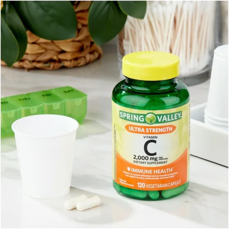 Spring Valley Ultra Strength Vitamina C 2000 mg - 120 Cápsulas
