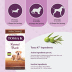 Amber NaturalZ Tossa K Kennel Bark - Suplementos Herbales para Perros y Cachorros