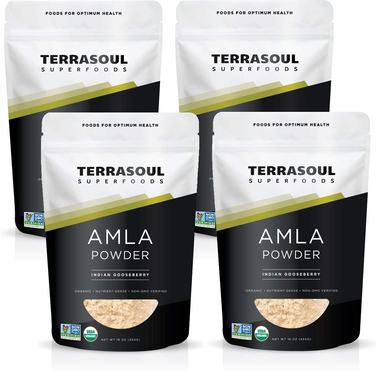 Terrasoul Superfoods Polvo de Amla Orgánico (Amalaki), 4 Libras - Rico en Vitamina C Antioxidante | Apoya la Inmunidad