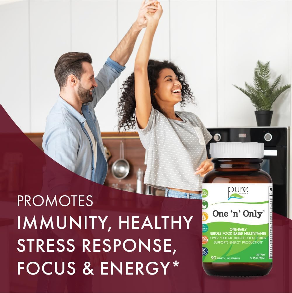 One n Only Multivitamínico con Alimentos Integrales, Enzimas y Schizandra - 90 Comprimidos