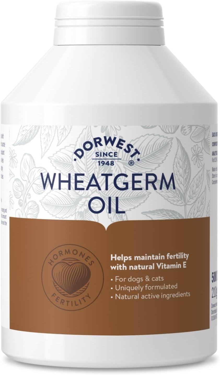 Dorwest - Cápsulas de Aceite de Germen de Trigo para Perros y Gatos