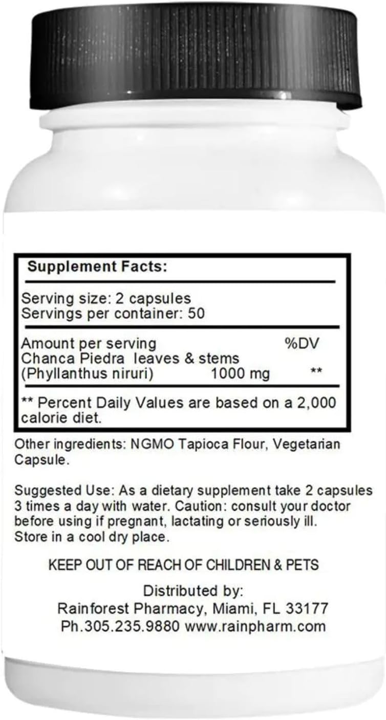 Chanca Piedra Stone Breaker – 100 Cápsulas Vegetarianas, 500 mg