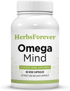 Herbsforever Omega Mente - 90 Cápsulas Vegetales, 800 mg