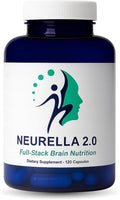 Neurella 2.0 Nootropic Brain Supplement – Suplemento Cognitivo para Adultos con NAC, Ashwagandha y Vitamina B12, 120 Cápsulas Veganas