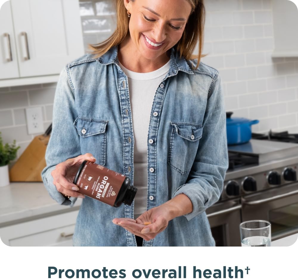 Ancient Nutrition Organ Supplements, Complejo de Órganos Grass-Fed y Silvestre, 30 Cápsulas